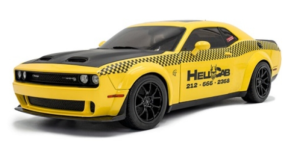 421186586 Dodge Challenger SRT Hellcat Redeye Widebody New York Hellcab 1:18